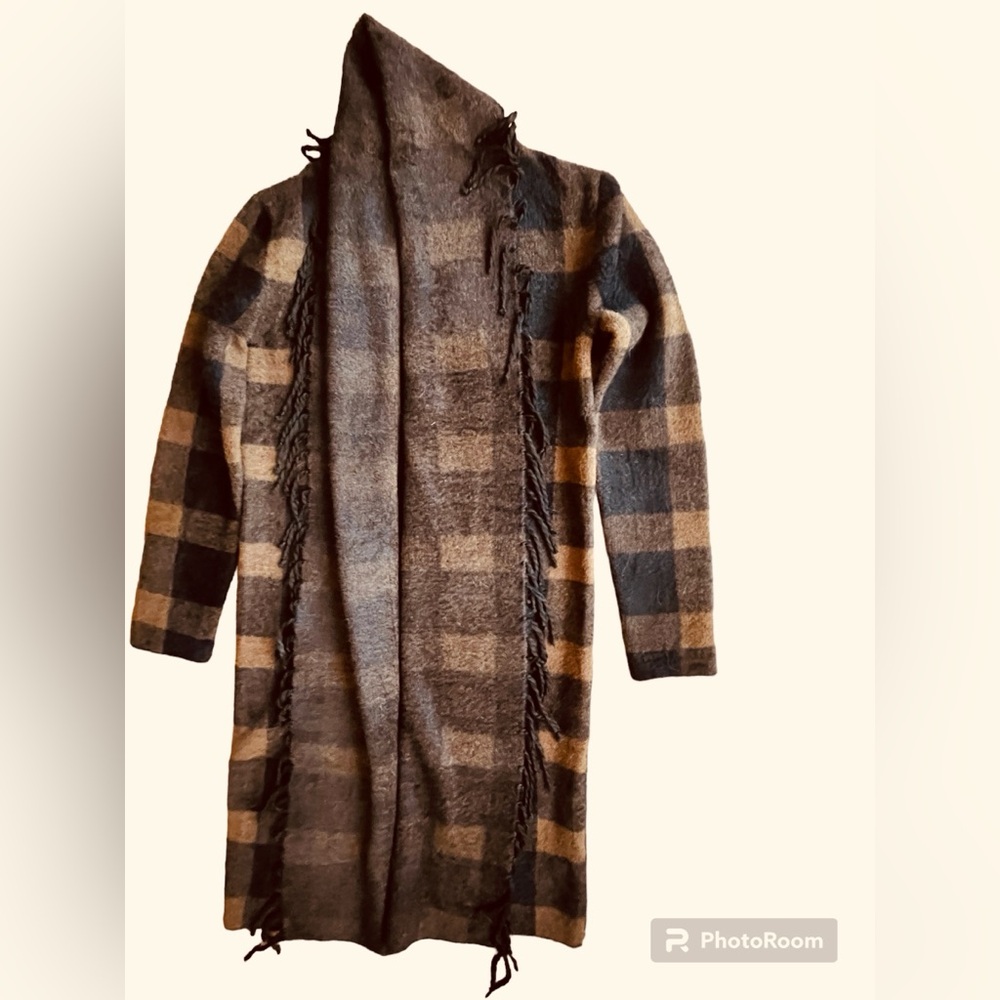 Plaid Long Cardigan/coat